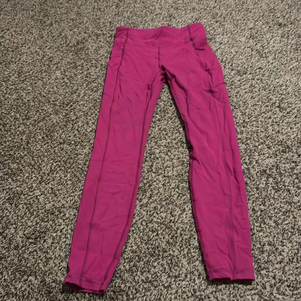 Lululemon Fuchsia Full Length Workout Pants